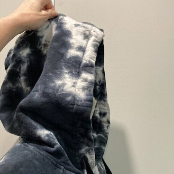 ZARA Black Tie Dye Hoodie Medium - Picture 5 of 11